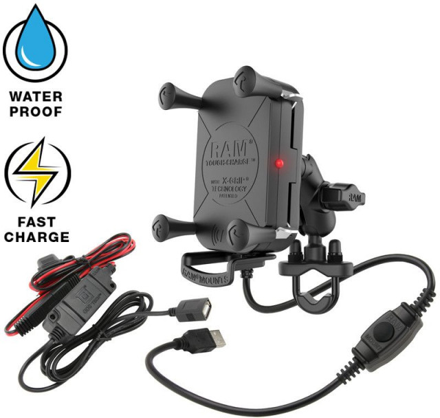 Köp RAM Mount Tough-Charge Waterproof Wireless Charging Motorcycle Mount